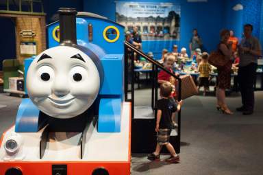 Thomas, train, opening, VIP, event, tickets, boy, luggage