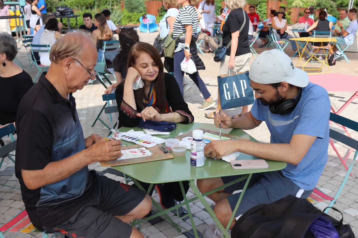 Visual Arts with Georgie Flores in the Playground at Little Island on 6/15/23