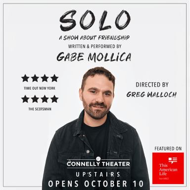 Gabe Mollica – Connelly Theater Upstairs October poster portrait