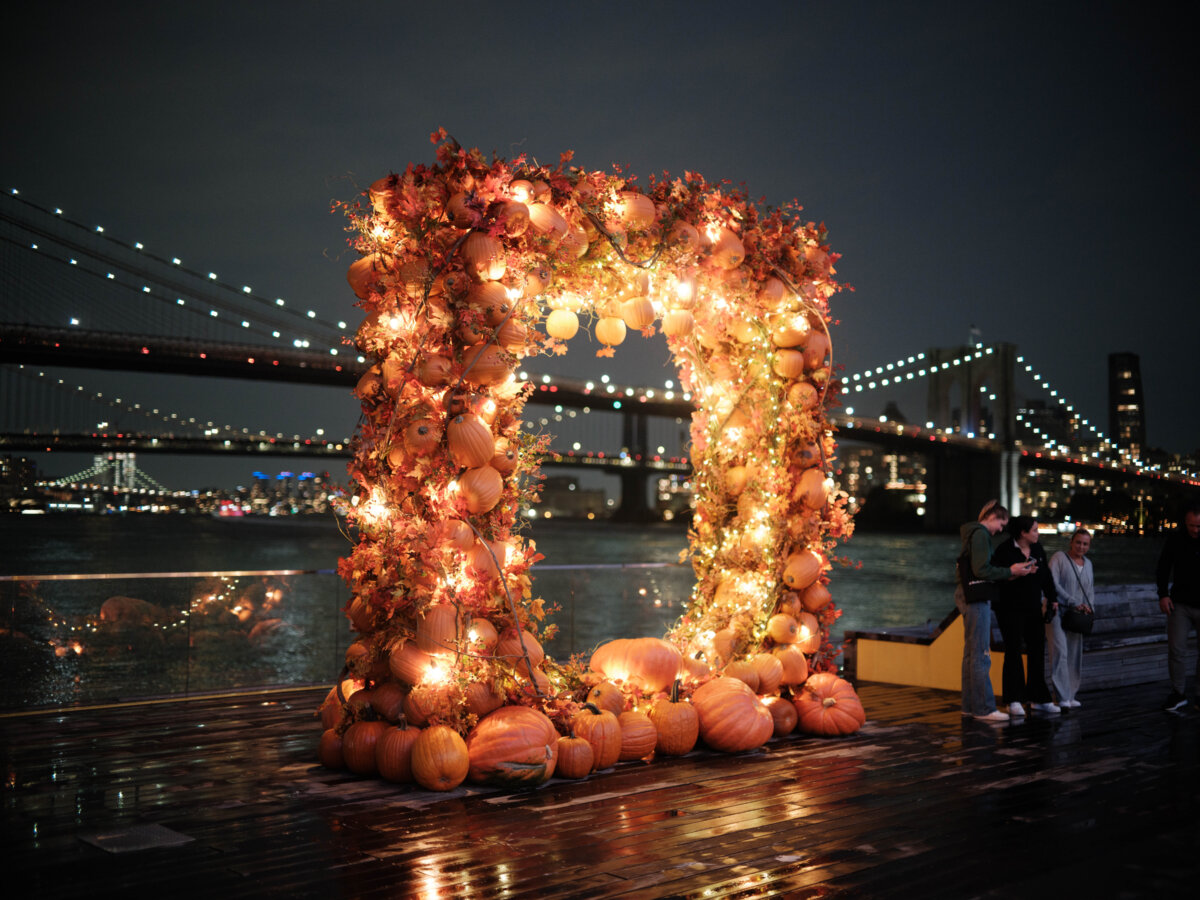 Pumpkin Arch is Back at the Seaport To Do NYC