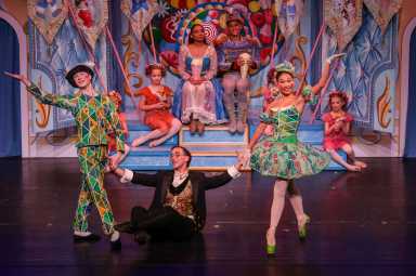 Nutcracker Scene with Harlequins