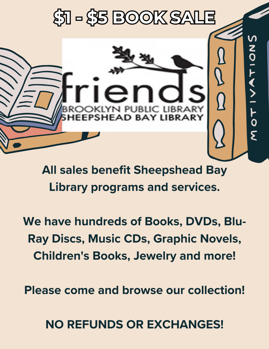 Book Sale Sheepshead flyer
