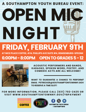 February 9th Open Mic Night at Nice Place Coffee