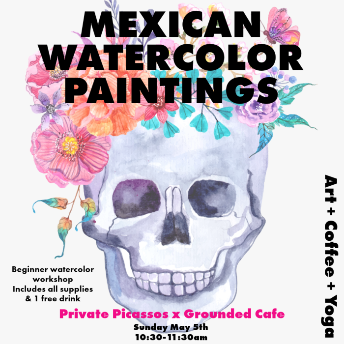 MEXICAN FLOWERS – BEGINNER WATERCO