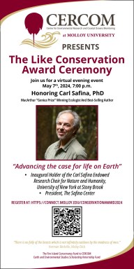 Conservation Award Save the Date 2024 Carl Safina (2)