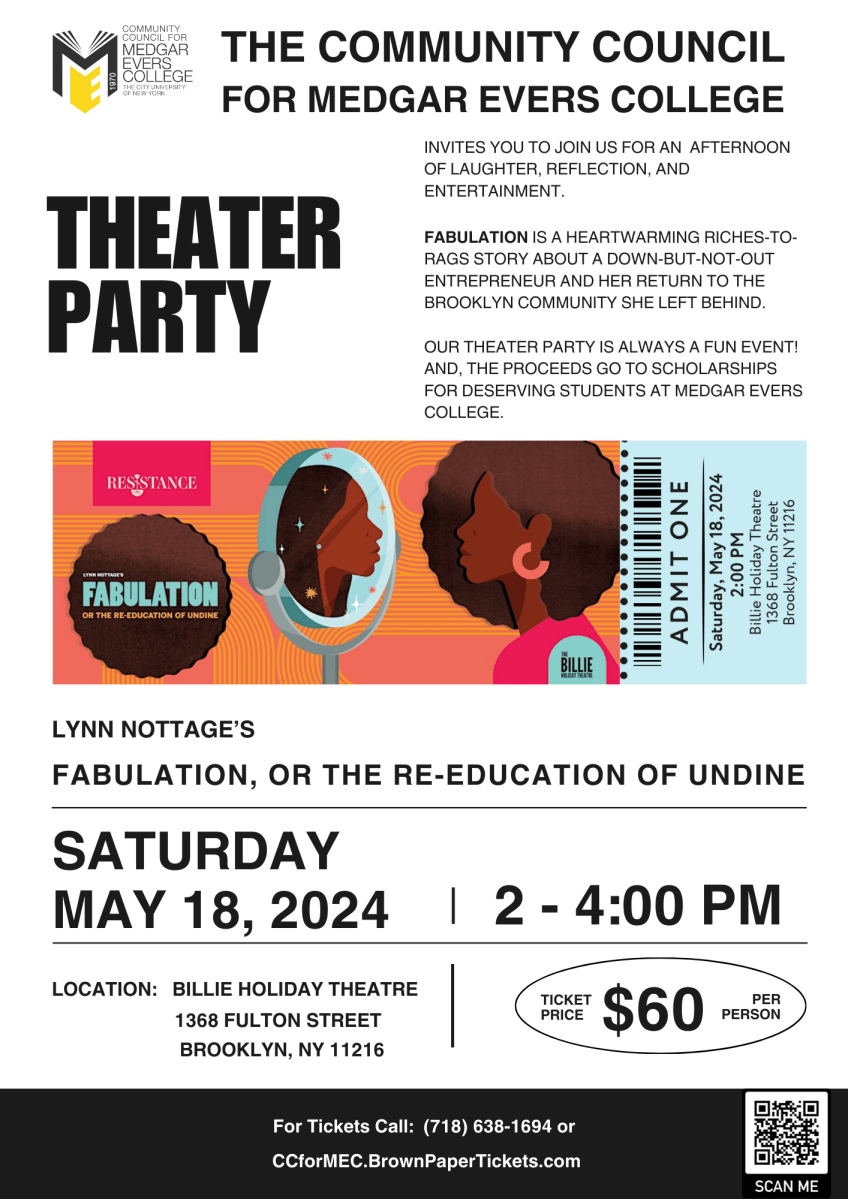 May 18 Theater Party Flyer