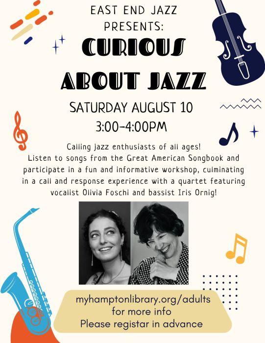 Calling jazz enthusiasts of all ages! Li