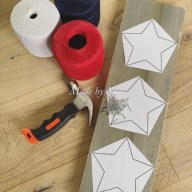 NEW! Red White & Blue Stars String A