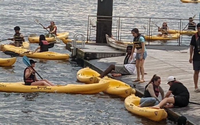 Free Kayaking in a protected abatement i