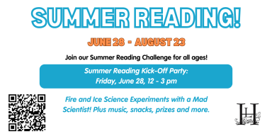 Summer Reading Kick-Off Party Friday, June 28, 12 – 3 pm (2160 x 1080 px)