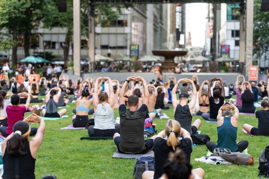 Bryant Park Yoga Presented by CALIA with Kim Copeland To Do Staten Island