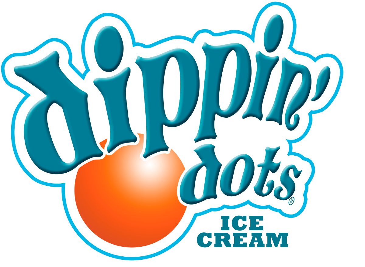 Dippin Dots logo (stroke-ice cream teal)