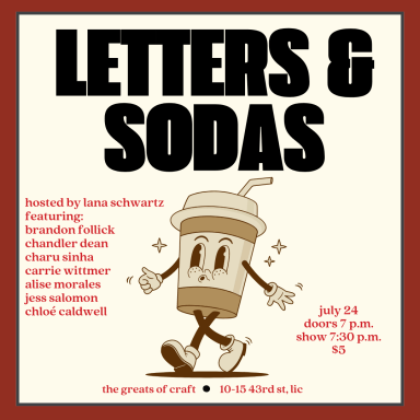 letters & sodas – july