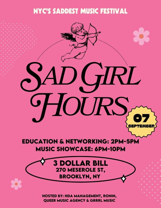 Come join us at the 3rd Sad Grrrl Hours,