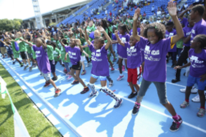 Over 1,000 young track and field enthusi