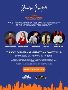 Gotham Laughs 2024 Flyer