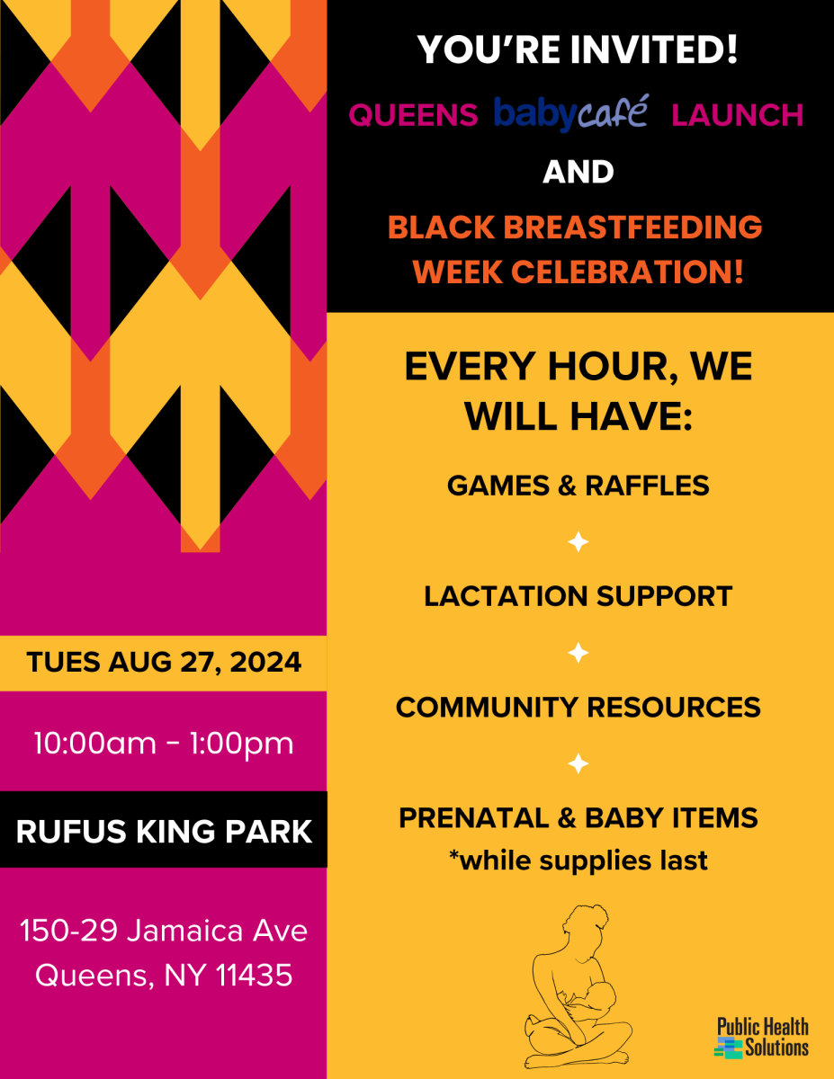 Queens Baby Cafe Launch + Black Breastfeeding Week Celebration_Flyer