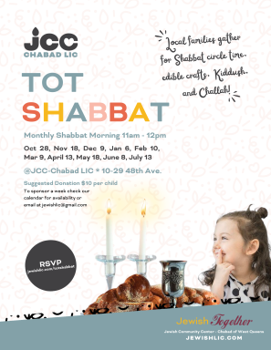 Tot Shabbat flyer