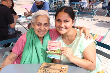 Visual Arts with Georgie Flores in the Playground at Little Island on 6/15/23