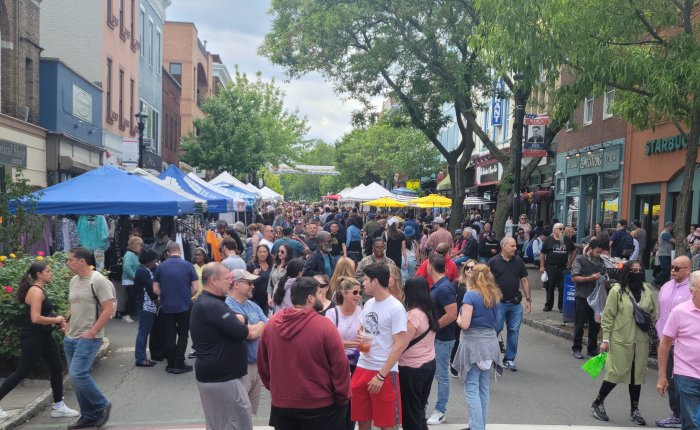 The Nyack Famous Street Fair is a great