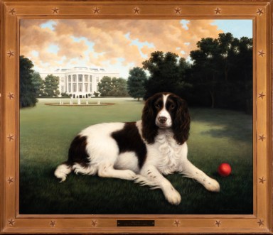 Millie on the South Lawn Presidential Dogs