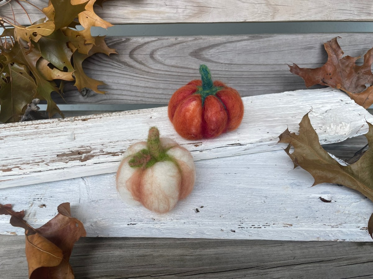 Photo – Felted Pumpkin