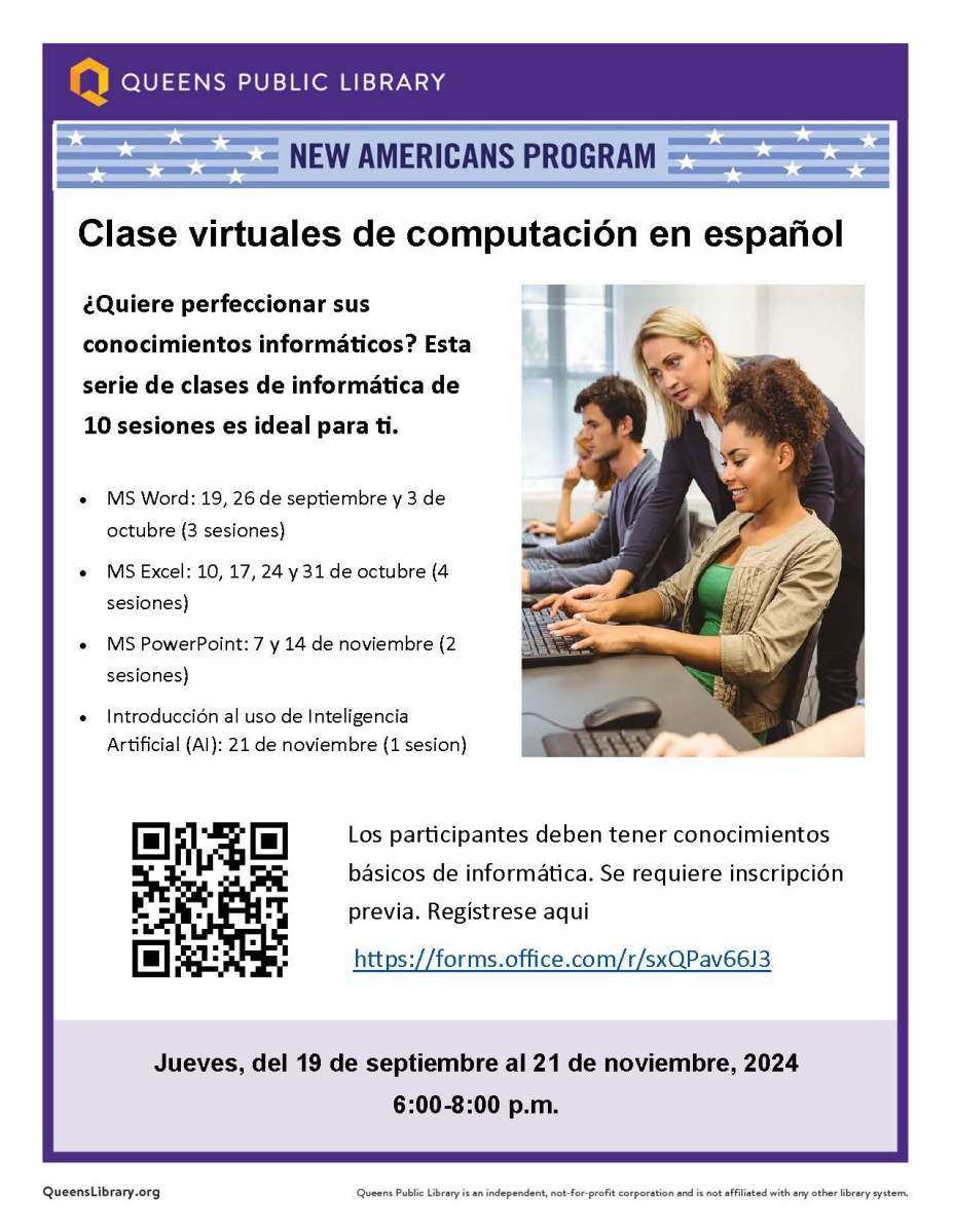 Virtual Spanish Computer Class 9-19- 2024