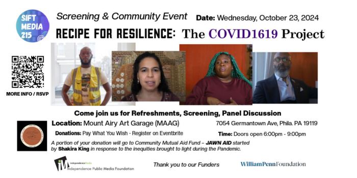 Come join us for Refreshments, Screening