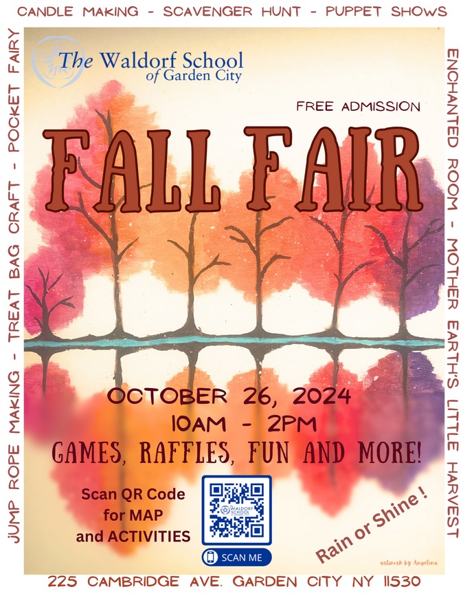 2024 Fall Fair flier with QR code