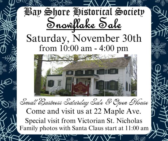 The Bay Shore Historical Society will ho