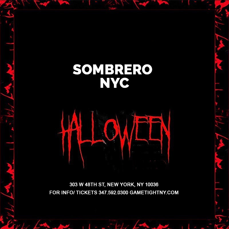 Sombrero NYC Halloween party 2024 only 15 To Do NYC