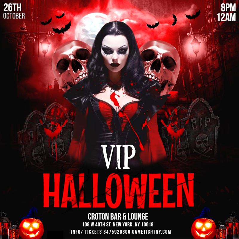 Croton Bar & Lounge VIP Halloween Party 2024 To Do NYC