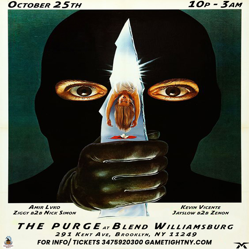 Blend Williamsburg Purge Halloween Party 2024 To Do NYC