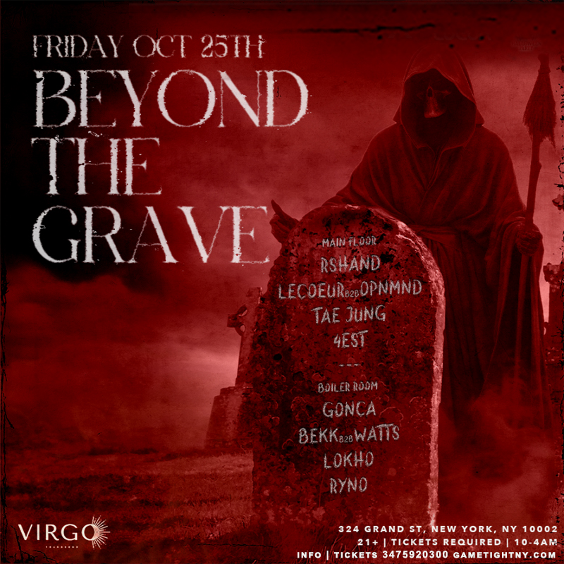 Virgo Beyond the Grave Halloween Party 2024 To Do NYC