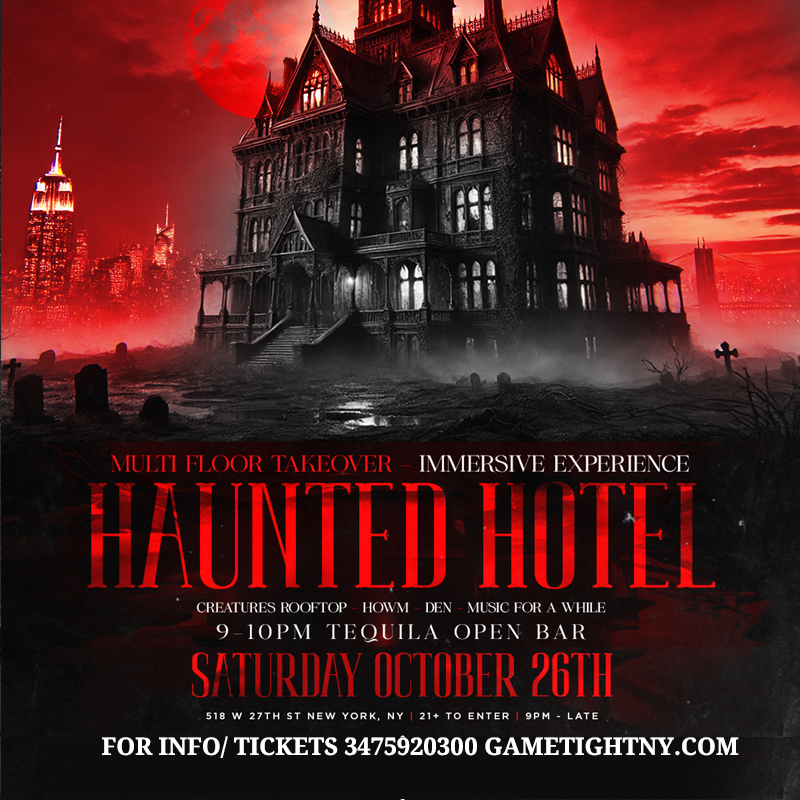 The Alameda Haunted Hotel Halloween party 2024 To Do NYC