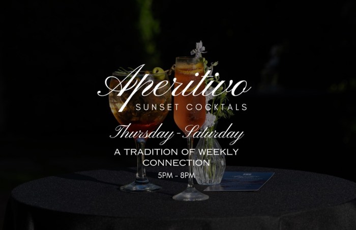 Join us for Aperitivo – Sunset Coc