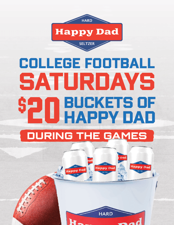 Birdies HappyDad College Football Letter