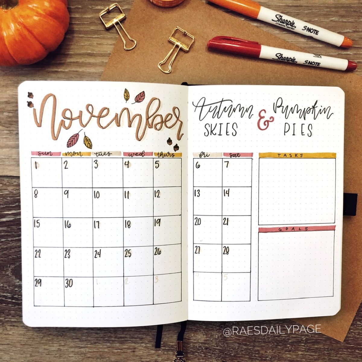 Bullet Journaling November