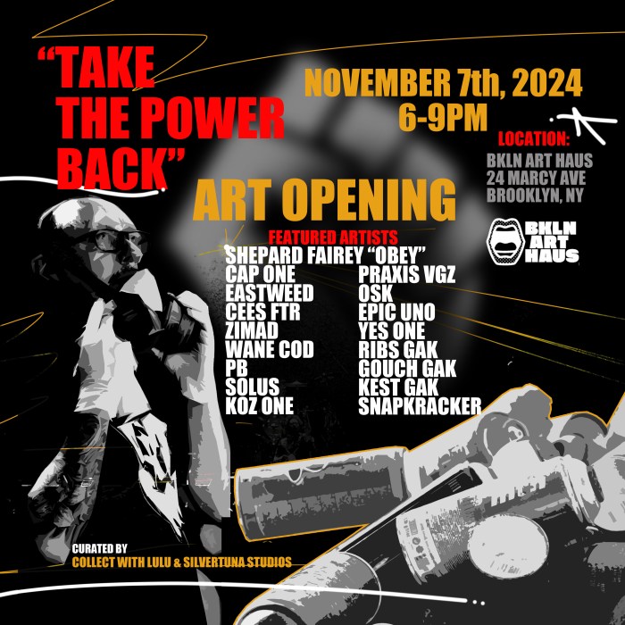 BROOKLYN ART HAUS PRESENTS TAKE THE POWE