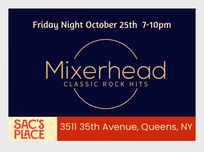 Free Live music! Local artists Mixerhead