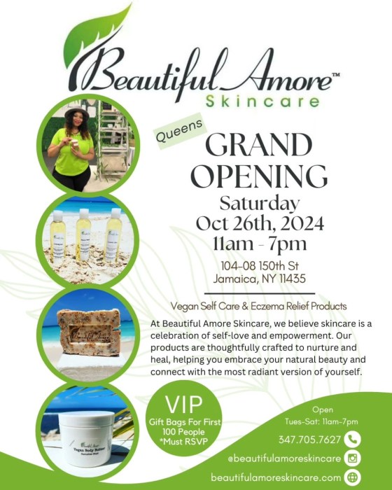 Join us for Beautiful Amore Skincare Gra