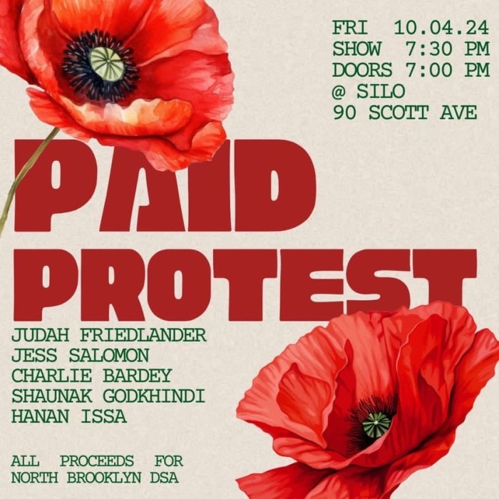 Paid Protest is a monthly comedy show fu