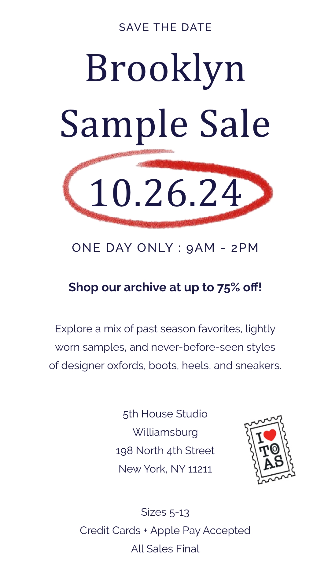 The Office of Angela Scott Brooklyn Sample Sale To Do NYC