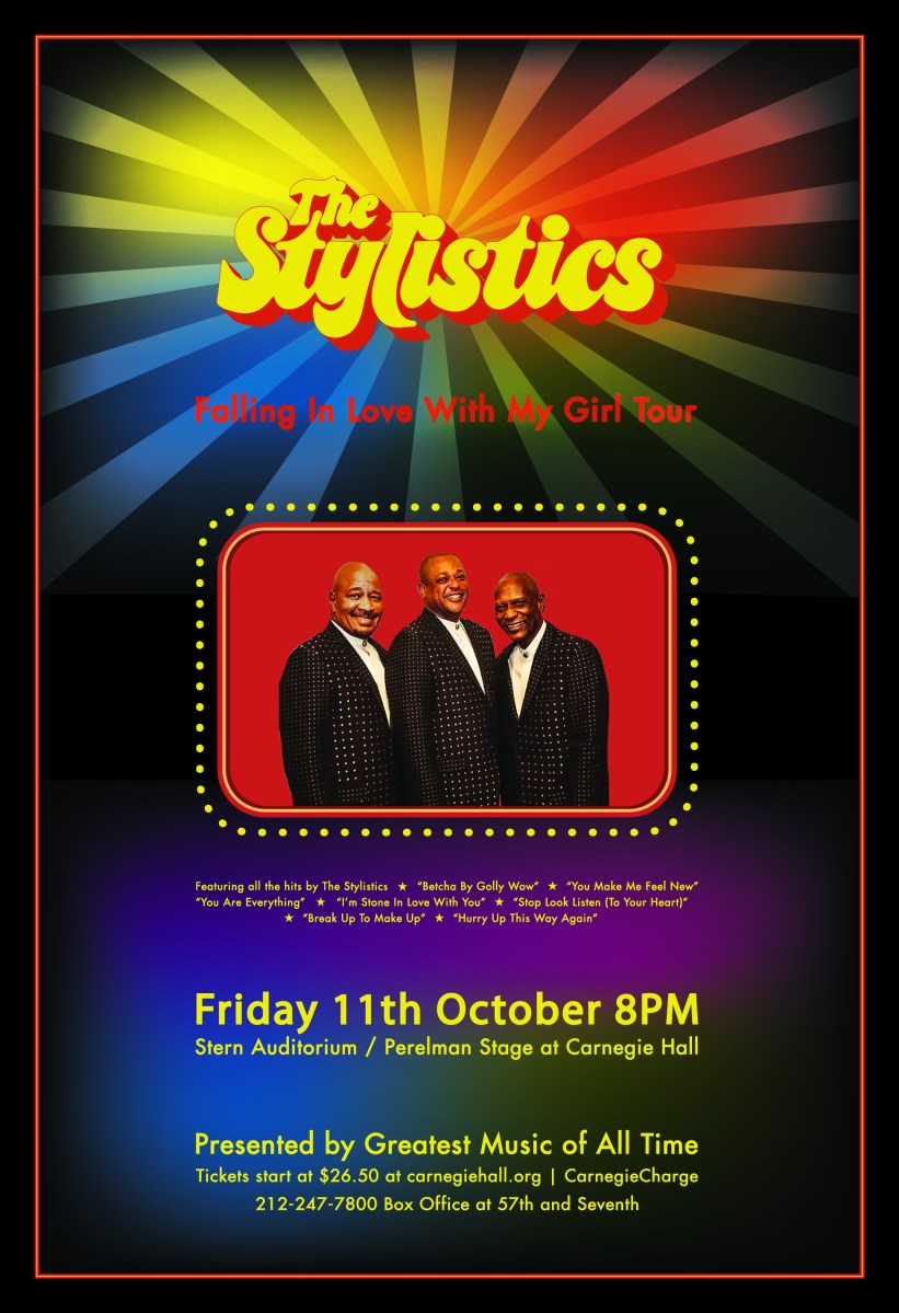 The Stylistics Flyer Carnegie Hall