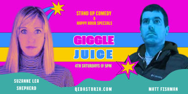 Yellow Blue Neon Pink Spunky Geometric Comedy Podcast YouTube Banner (1)