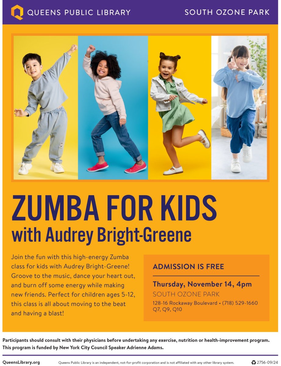 Zumba For Kids 11-13-24 – South Ozone Park