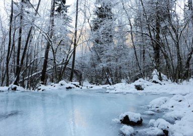 Frozen river