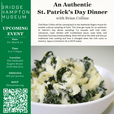 3-14 An Authentic St. Patrick’s Day Dinner with Brian Collins