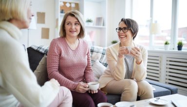 Women Enjoying Conversation