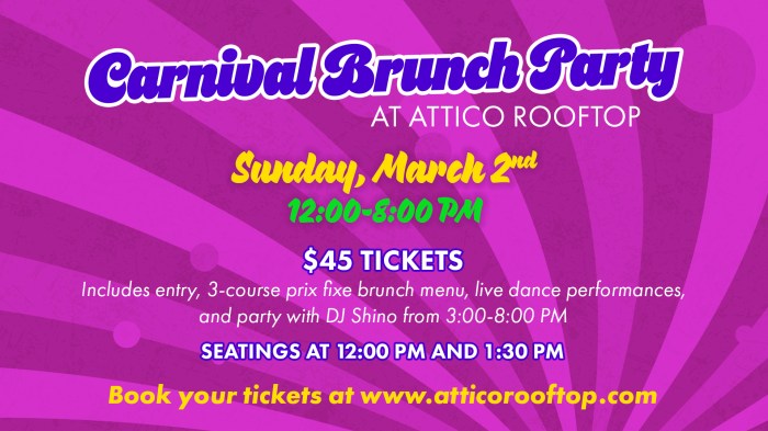 Join us for Carnival Brunch Party at Att